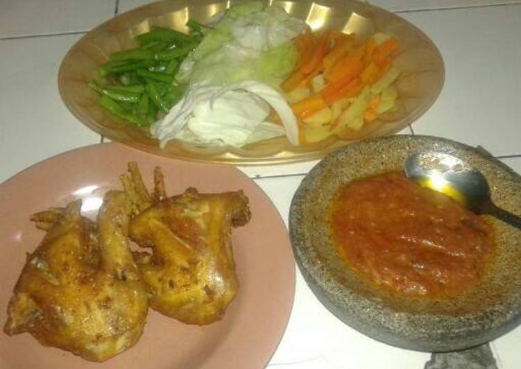 resep Ayam goreng lalapan