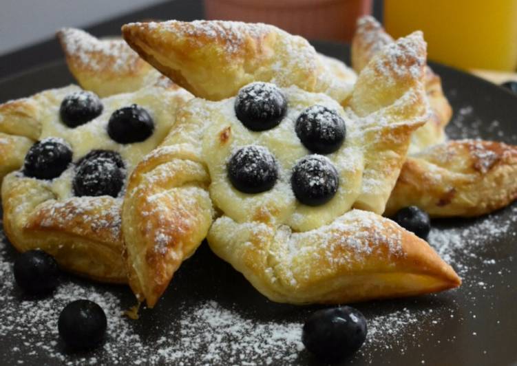 gambar untuk resep makanan Blueberry Cheesecake Danish Kekinian