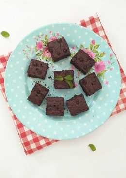 Chewy brownies chocochips