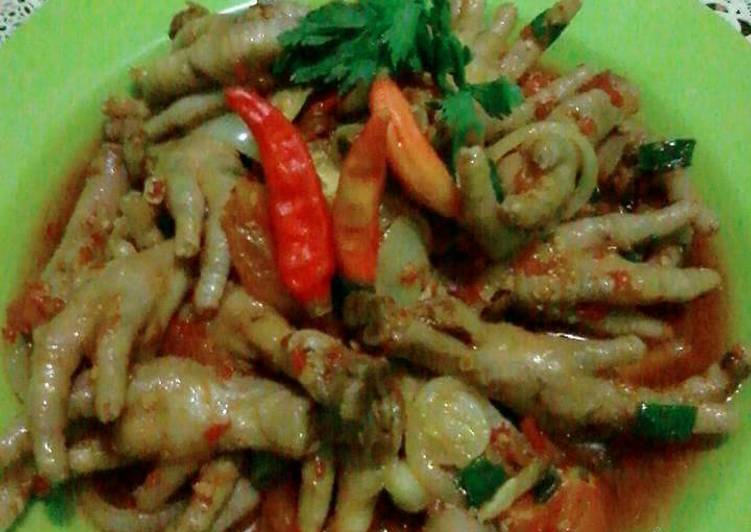 Resep Ceker mercon Kiriman dari Selvi Normayunita