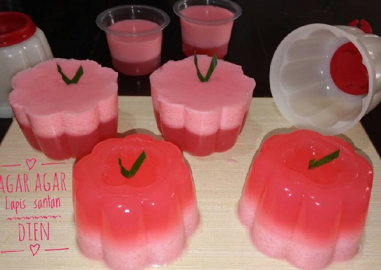 Agar agar lapis santan