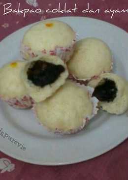 Bakpao maizena isi cokelat dan ayam