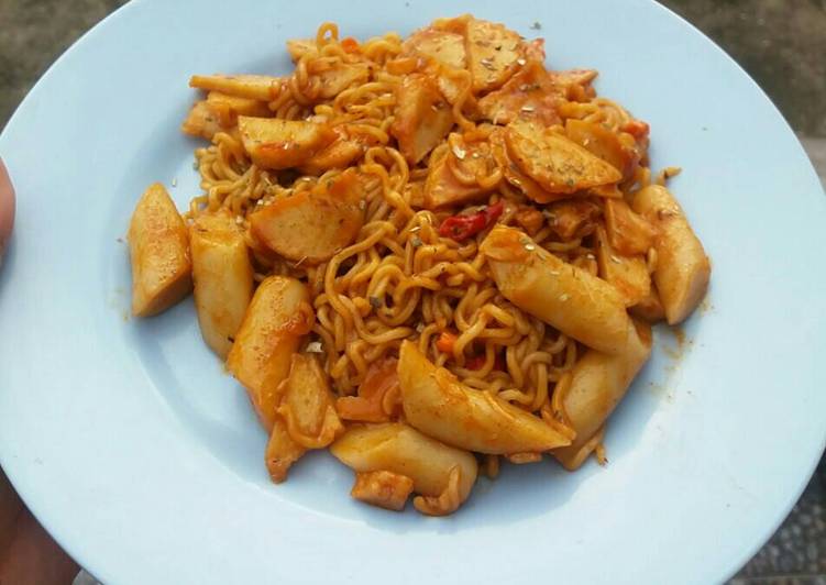 Resep Mie goreng saus Korea (???)