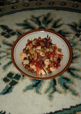Tumis Udang Bawang Merah Campur kacang