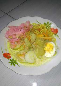 Lontong sayur labu siam