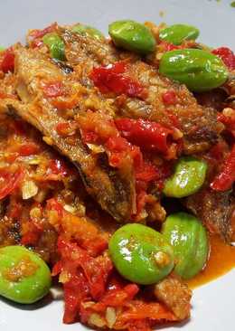 Sambal Gereh Pete /Balado Ikan Asin Pete