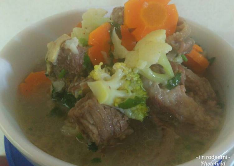 resep masakan Soup Iga Sapi no Msg