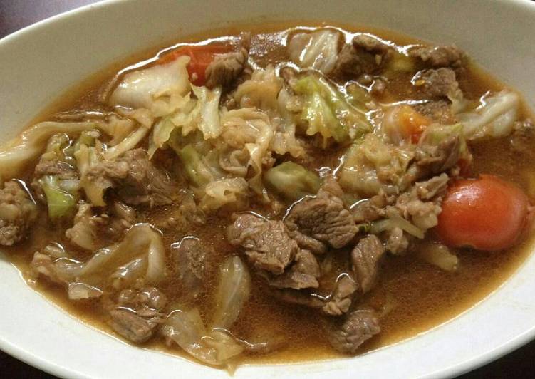 resep lengkap untuk Tongseng Sapi