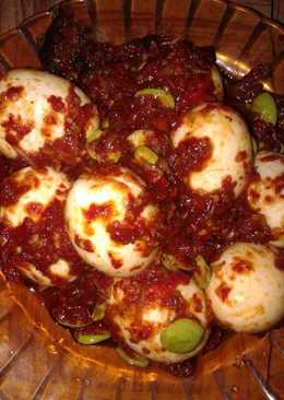 Telor sambal goreng pete