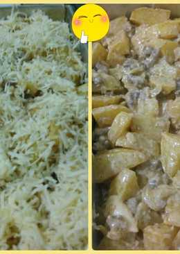 Kentang panggang keju