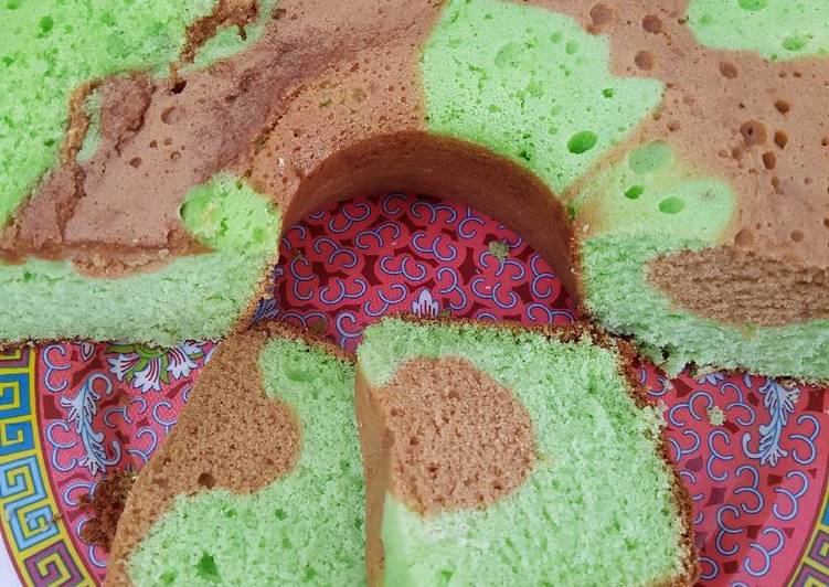 Resep Pandan Marmer Cake Karya Yanny Hermanto