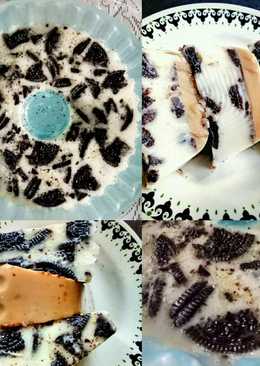 Puding kopi susu oreo