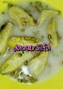 Kolak pisang dan kacang hijau (seadanya)
