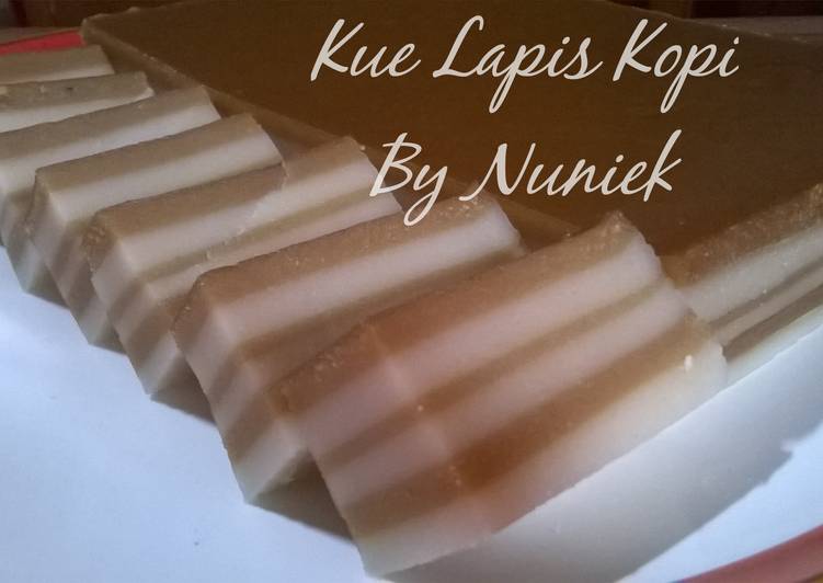 bahan dan cara membuat Kue lapis kopi