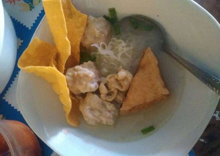 resep lengkap untuk Mayso (somay bakso) ayam