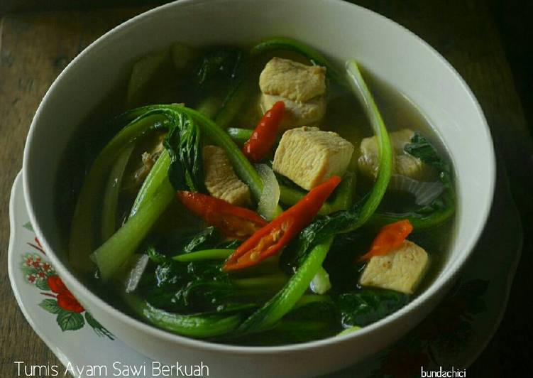 gambar untuk resep makanan Tumis Ayam Sawi Berkuah