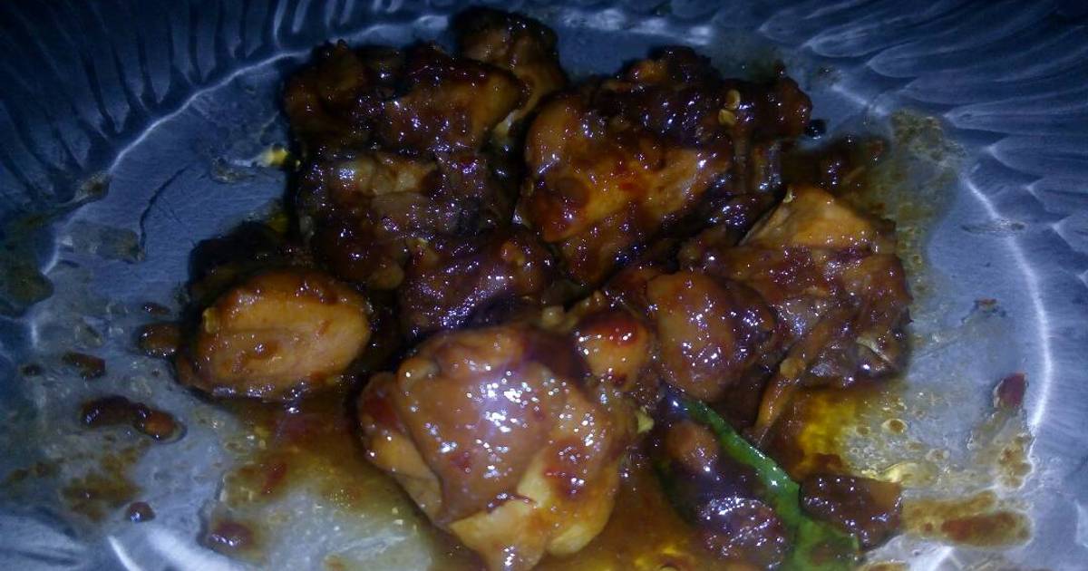 Resep Ayam kecap manis pedas ala Angesti A