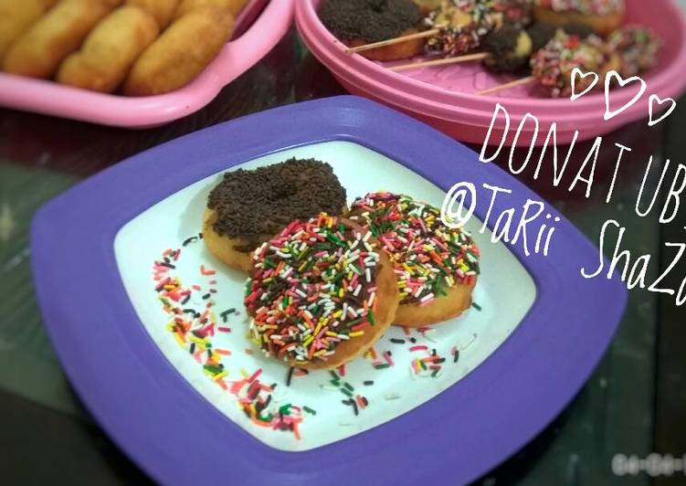 resep makanan Donat Ubi Eggless Empuukk