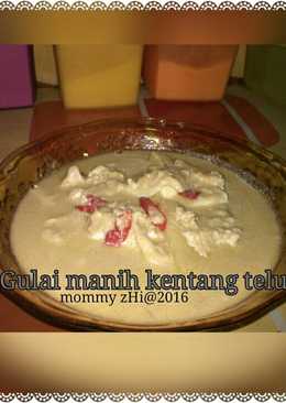 Gulai manih kentang telur(lodeh)