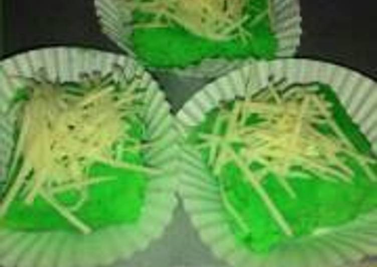 Resep Bolu singkong pandan keju kukus