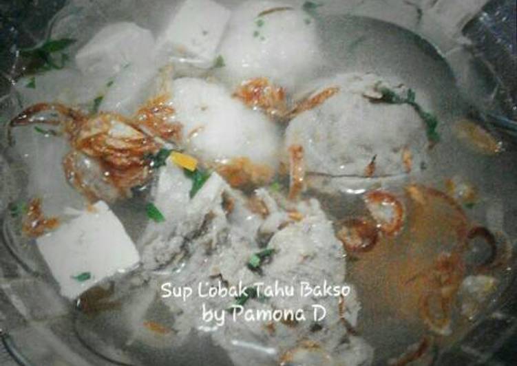 Resep Sup Lobak Tahu Bakso By Pamona Dwirahayu