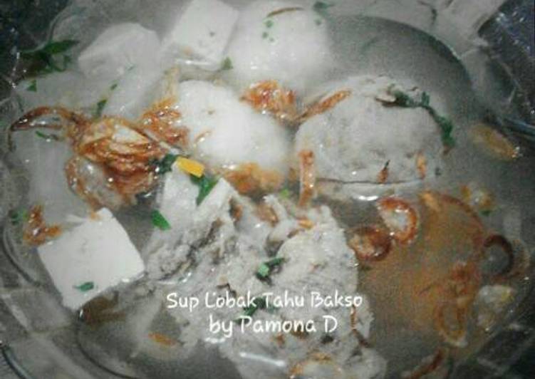 resep masakan Sup Lobak Tahu Bakso