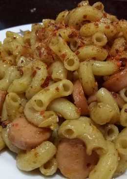 Macaroni bon cabe saus teriyaki