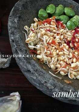 Sambal cambah bumbu kencur