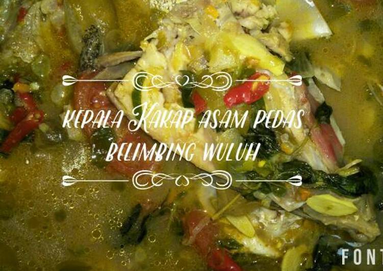 gambar untuk resep makanan Kepala Kakap asam pedas belimbing Wuluh ??????