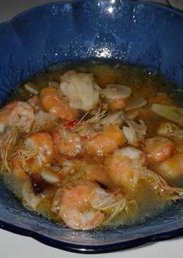 Oseng udang tanpa cabe