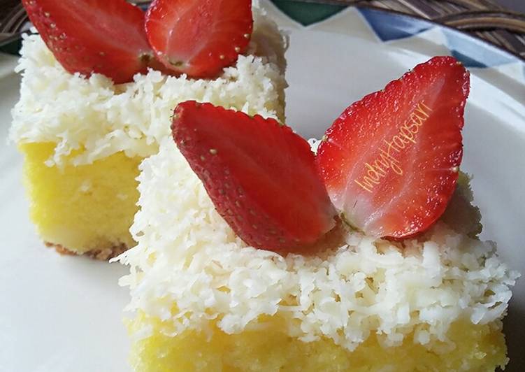 cara membuat Cake Tapai Keju A-la Indi