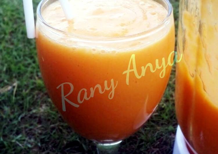 Resep Taiwanese Papaya milk Smoothie ???? (mu gua niu nai) By Rany Anya