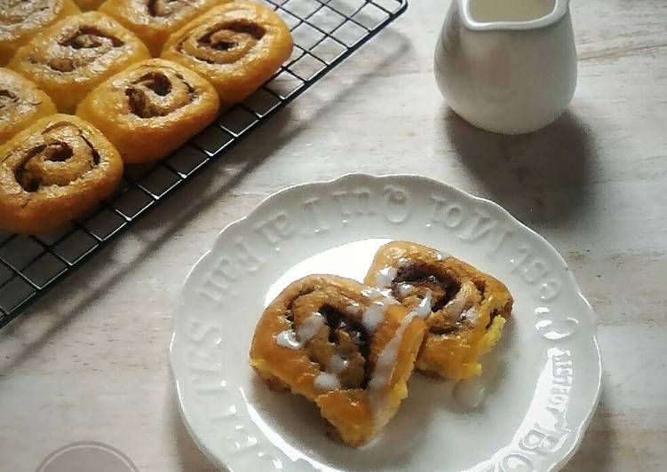 bahan dan cara membuat Keto cinnamon roll