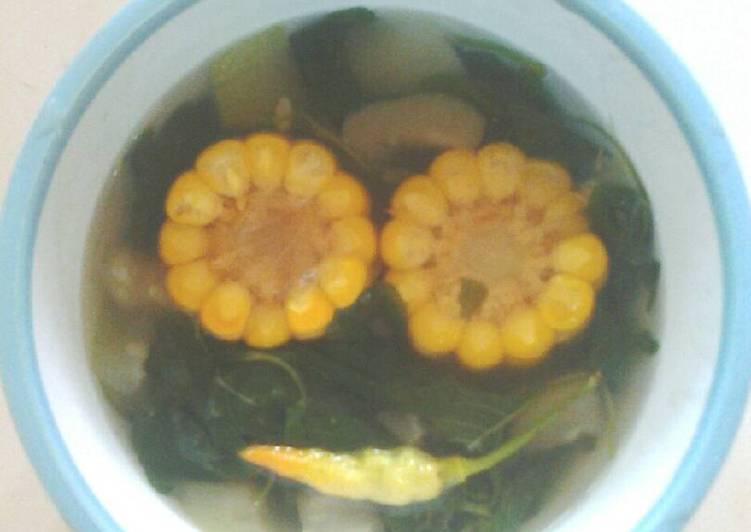 resep makanan Sayur bayam jagung ala MamaLia