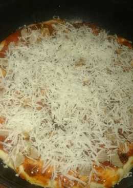 Pizza home made empuk.. Anti gagal No oven, no telur