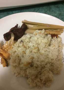 Nasi liwet teri medan rice cooker