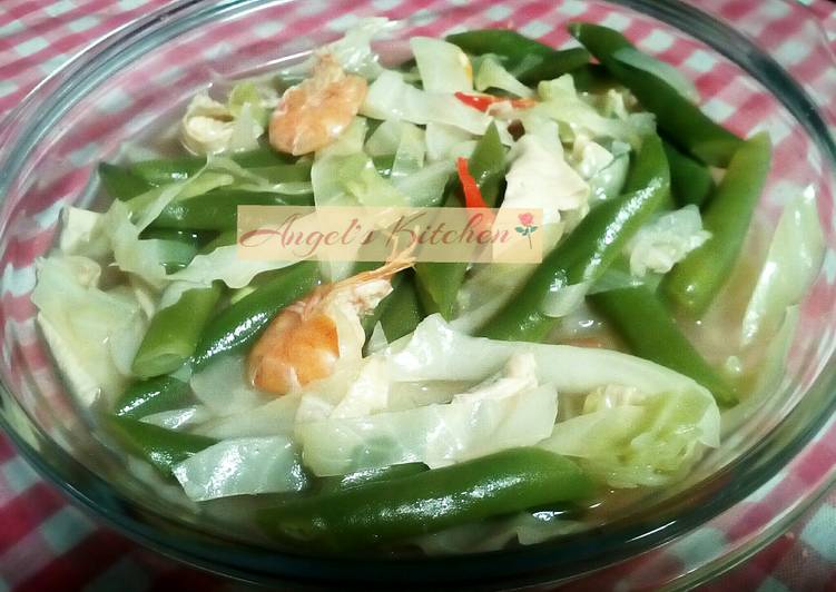 Tumis Buncis Kol Kulit Tahu