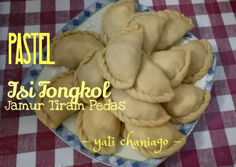 bahan dan cara membuat Pastel isi Tongkol Jamur Tiram Pedas