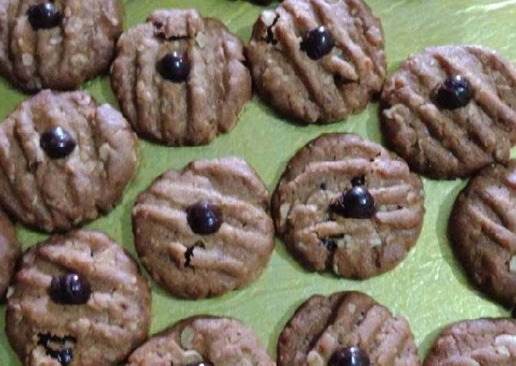 bahan dan cara membuat Oatmeal cookies