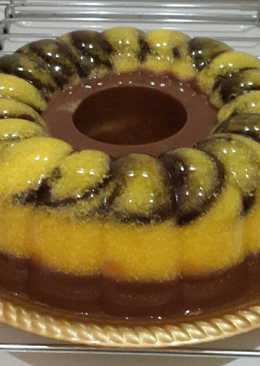 Puding nangka lapis coklat oreo