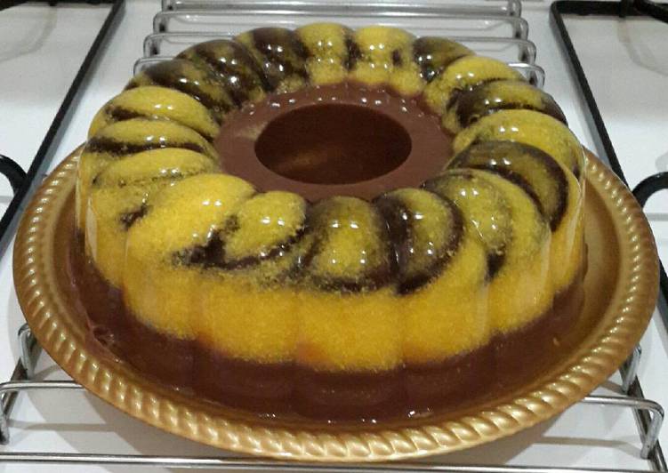 gambar untuk resep Puding nangka lapis coklat oreo