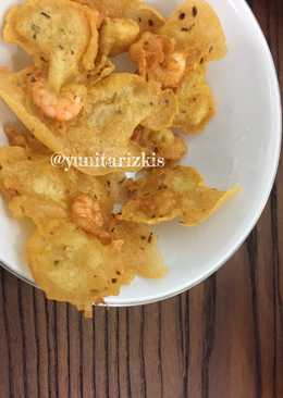 Rempeyek Udang ala Resto Masakan Padang