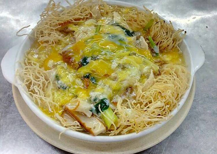 resep lengkap untuk Cantonese fried bihun +kwetiau