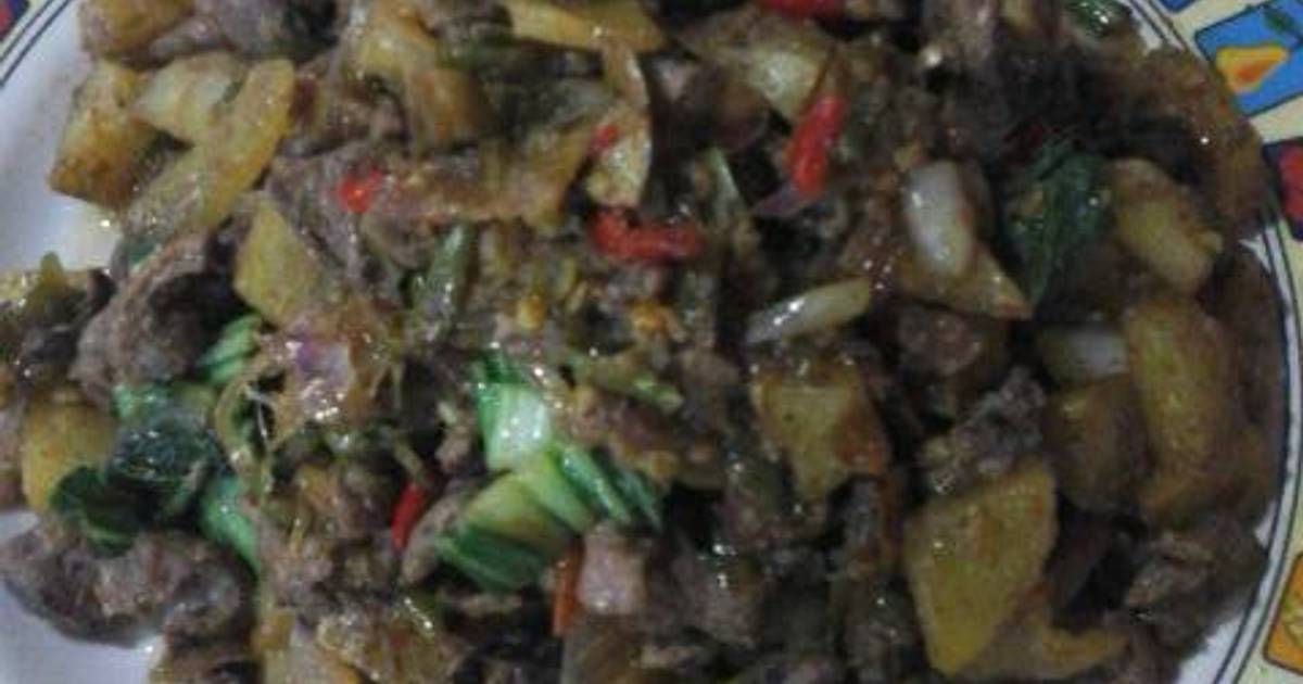 Resep Ati ayam sambal ijo ala Habrian Dumais Muntuuntu