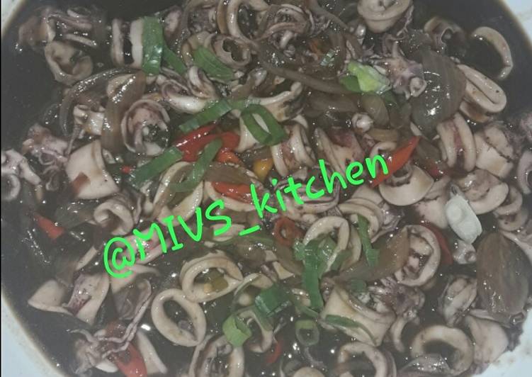 resep Cumi Saos Padang