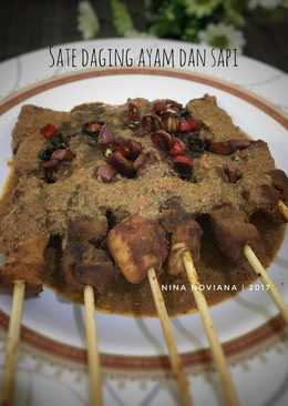 Sate daging sapi dan ayam #kitaberbagi