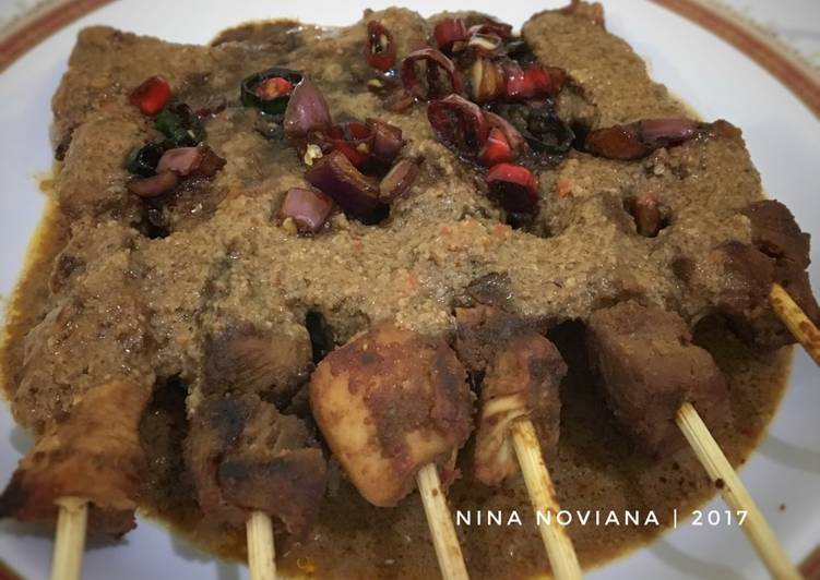 Resep Sate daging sapi dan ayam #kitaberbagi By Nina Noviana
