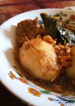 Semur tempe telur sederhana