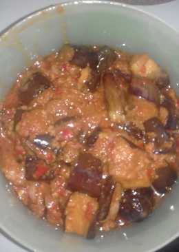 Sayur terong ungu campur telur endess