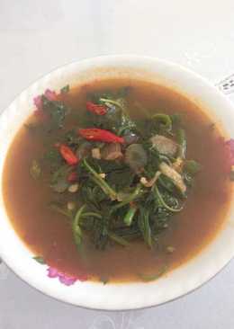 Tumis bayam terasi